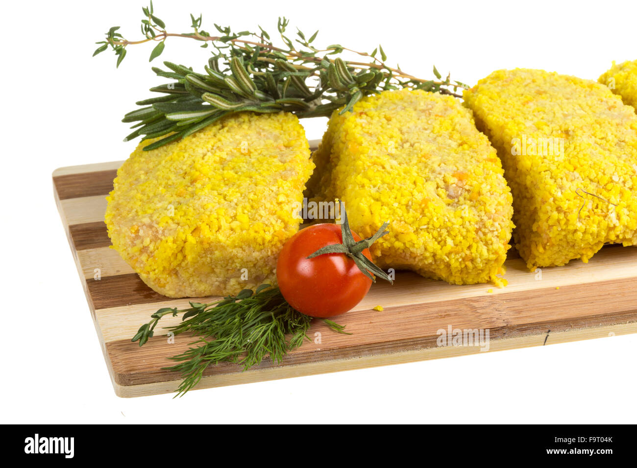 Frozen chicken cutlets Stock Photo Alamy