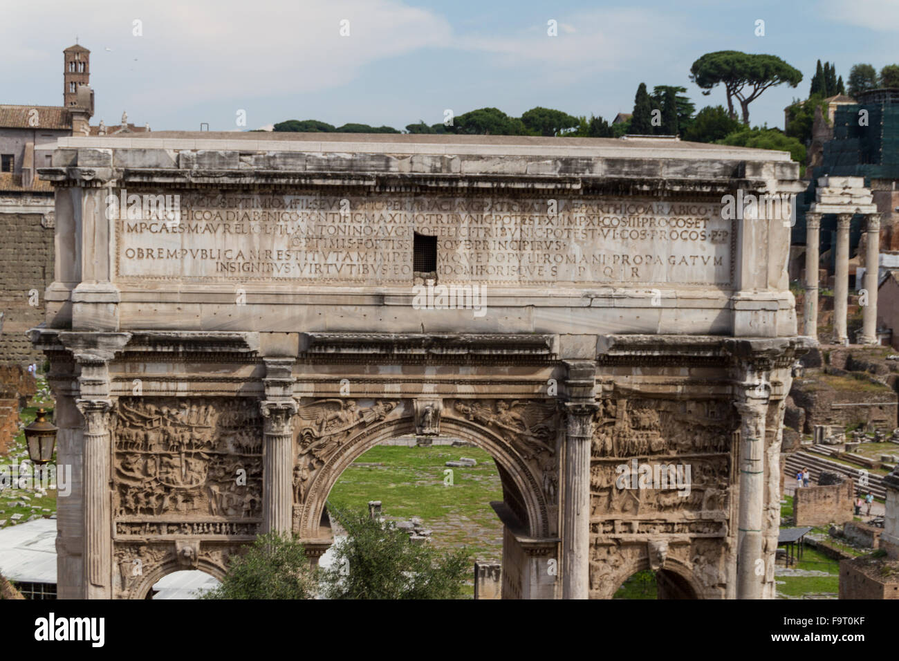 Building ruins and ancient columns in Rome, Italy Stock Photo - Alamy