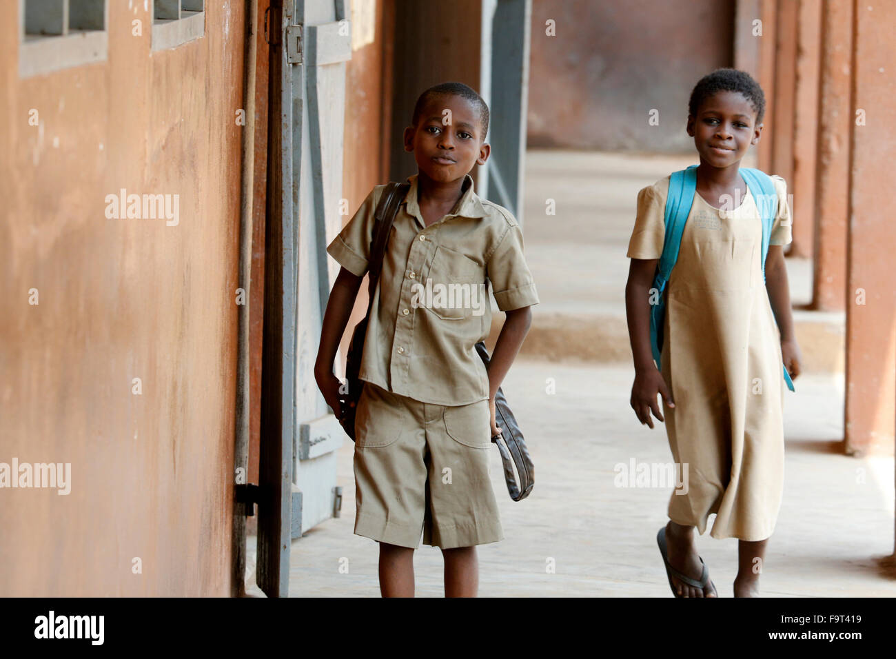 African primary school. Playtime. Stock Photo