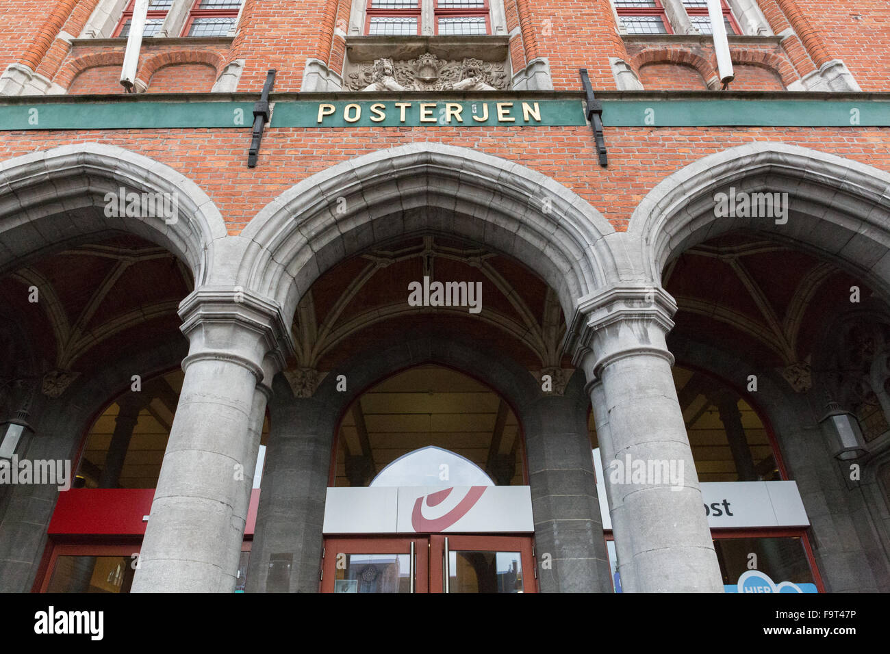 Post office in Bruges Stock Photo Alamy