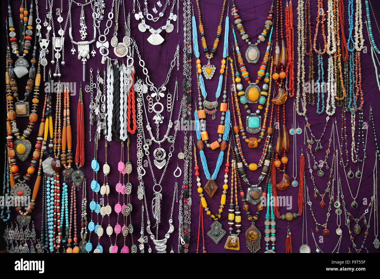 Jewelry sold in Sidi Bou Said. Stock Photo