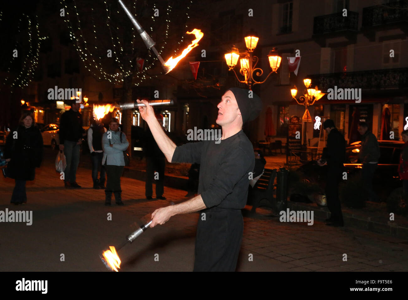 Mont-Blanc Humour festival 2015. Stock Photo