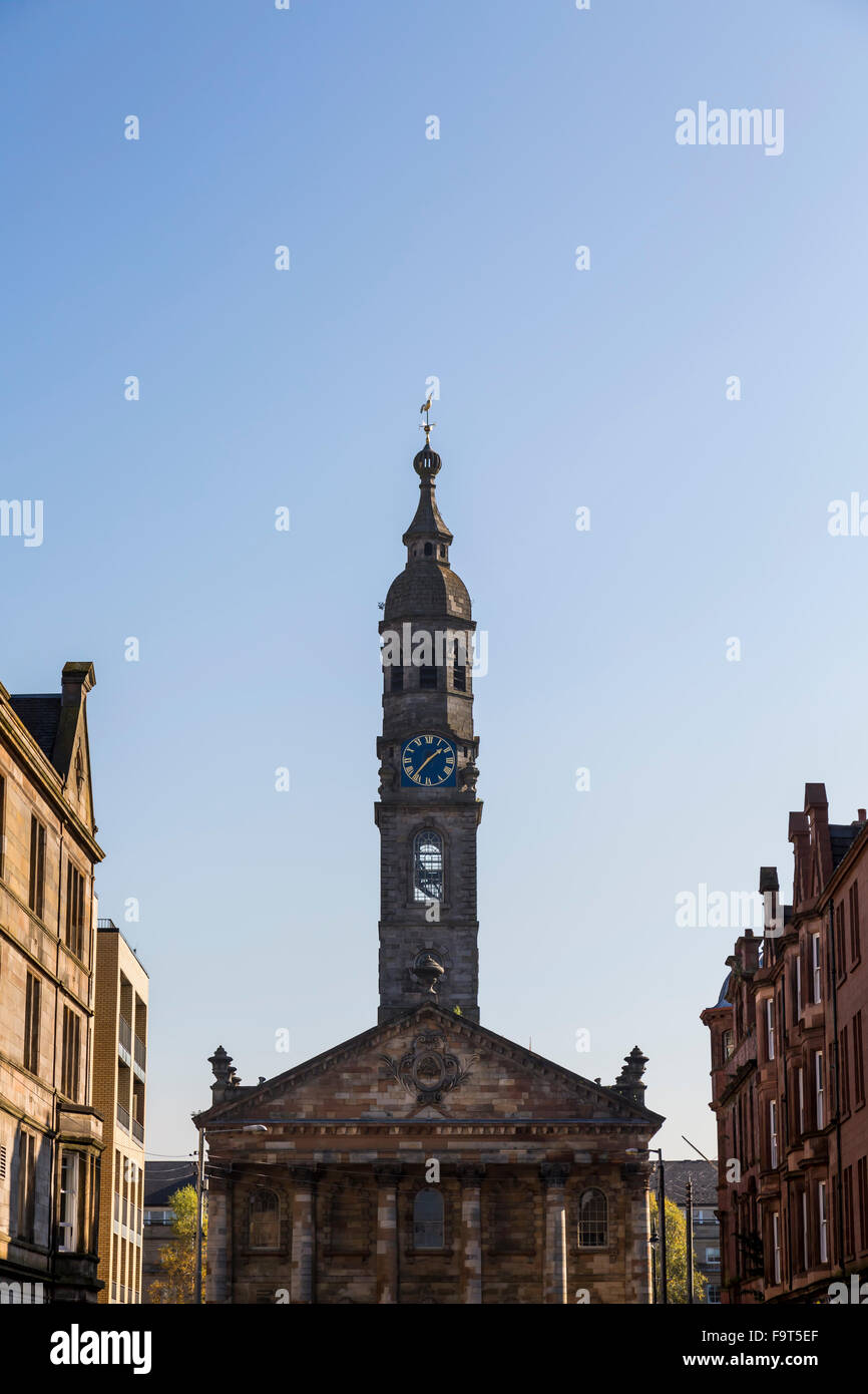 Steeple of St Andrews in the Square church, Glasgow, Scotland, UK Stock Photo
