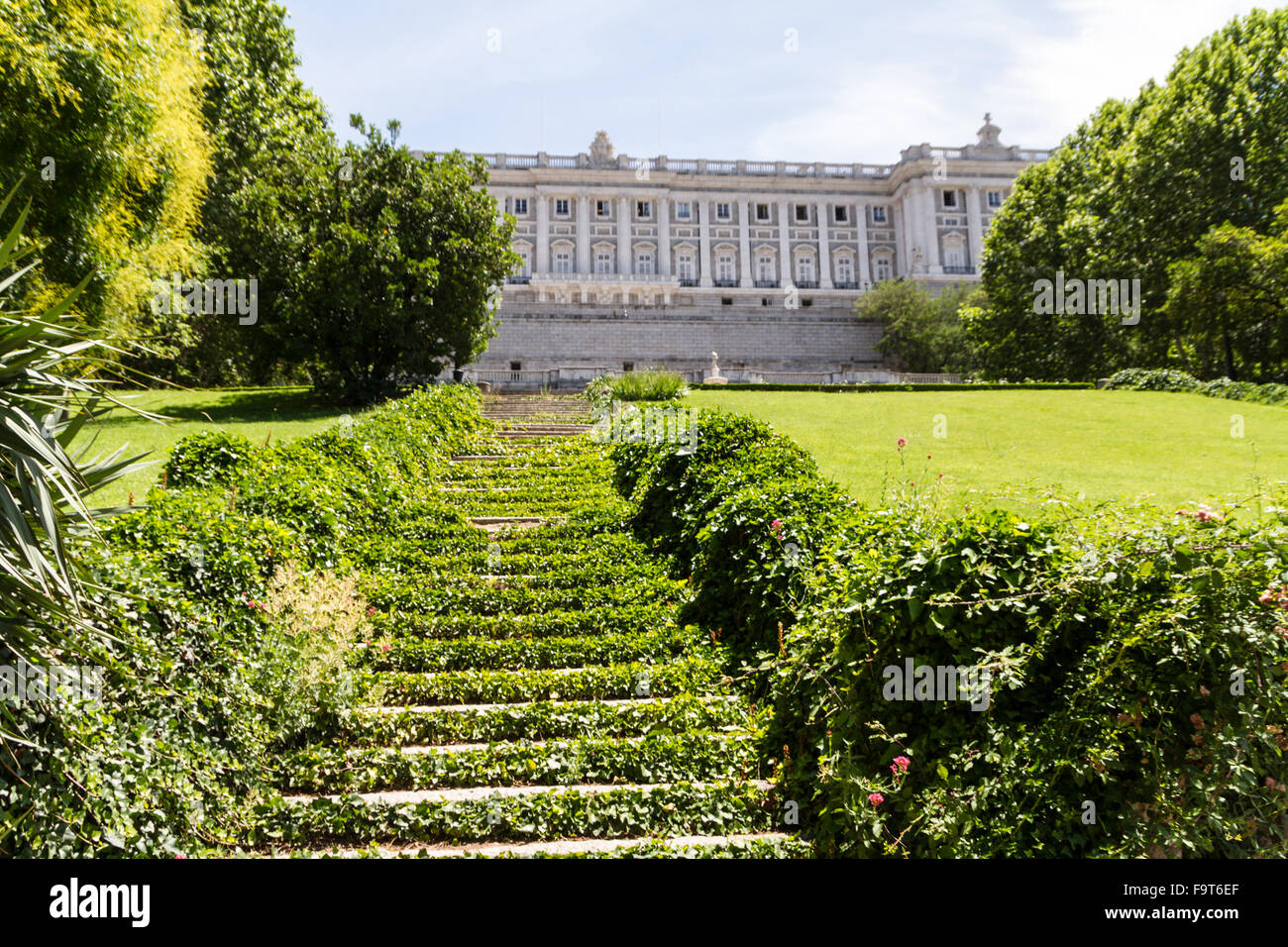 Royal Palace at Madrid Spain - architecture background Stock Photo - Alamy