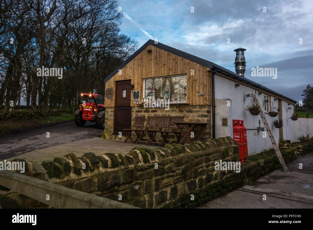 Small farm shop selling brownies, Yorkshire, England Stock Photo Alamy
