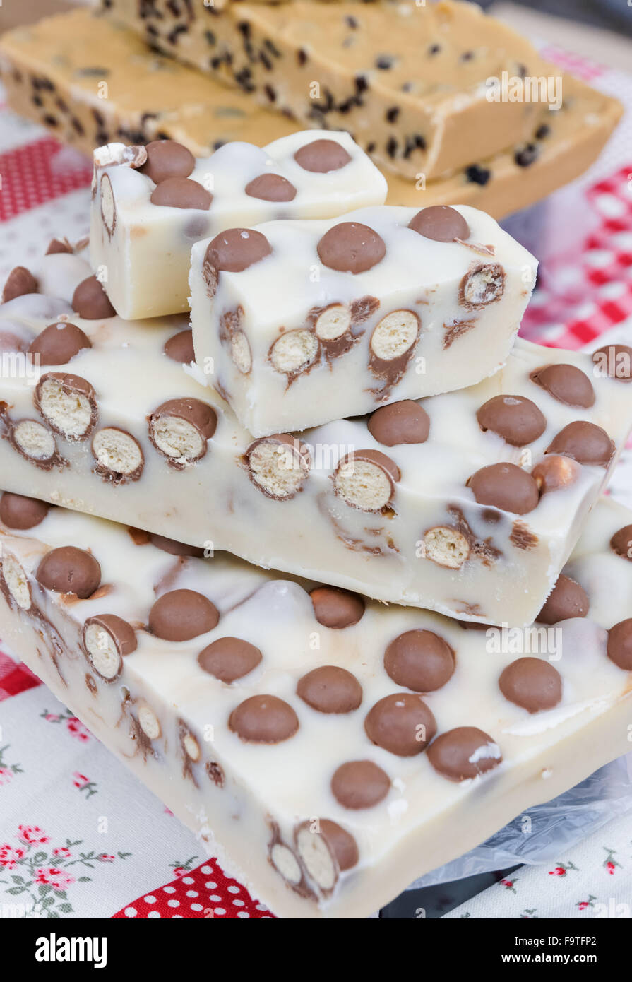 Variety of fudge Stock Photo Alamy
