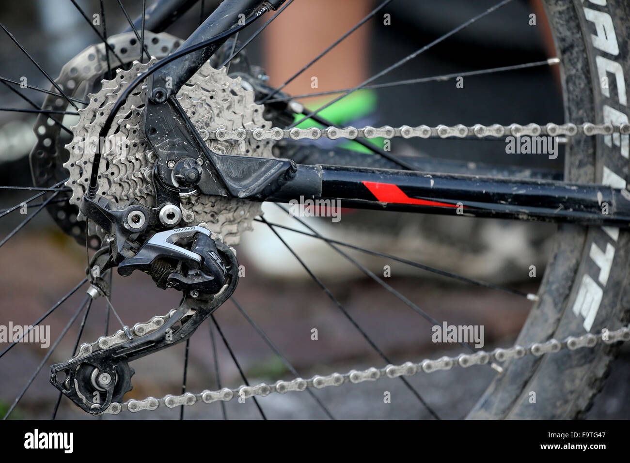 Mountain bike. Derailleur gear Stock Photo Alamy