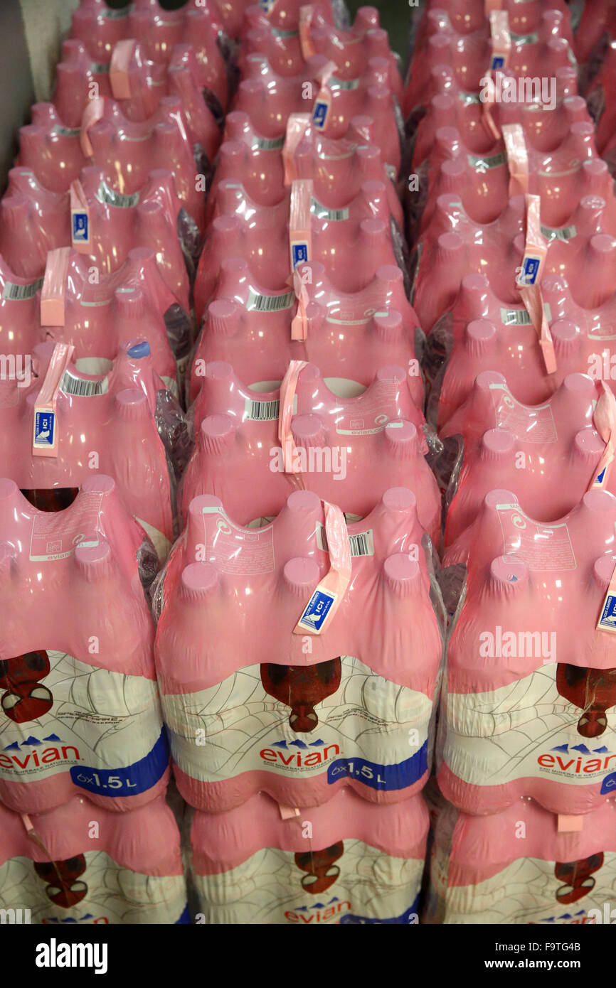 Bottles of mineral water. Stock Photo