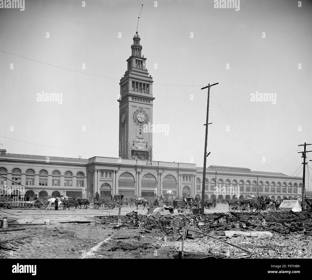 1906 photo postcard San Francisco after earthquake – from Kohl Bldg 1906 photo postcard San Francisco after earthquake – from Kohl Bldg