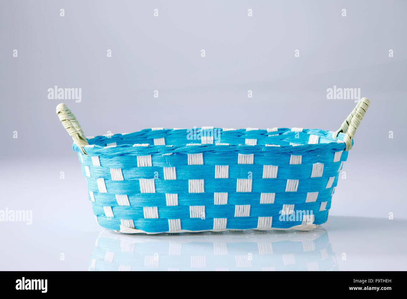 woven basket from recycle material Stock Photo Alamy