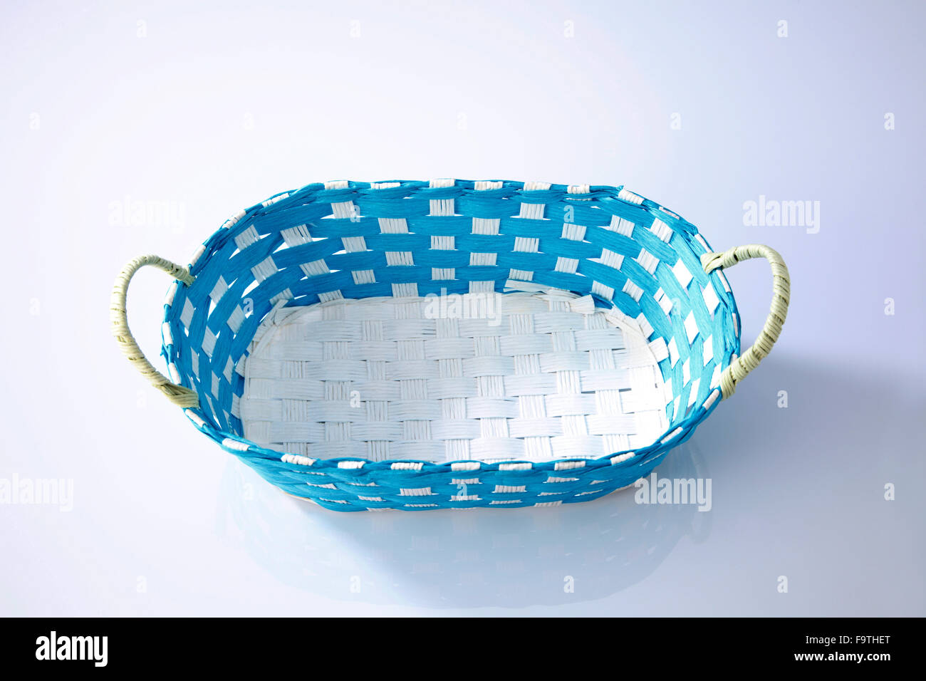 woven basket from recycle material Stock Photo Alamy