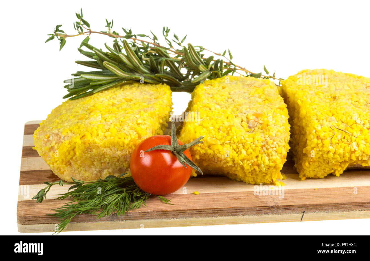 Frozen chicken cutlets Stock Photo Alamy