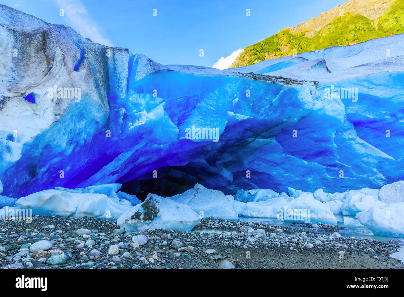 Skagway, Alaska. Davidson Glacier near Haines, Alaska. Stock Photo