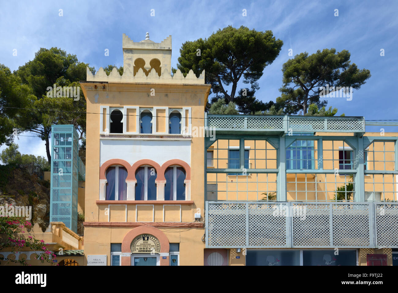 Oriental Villa Capriciosa on the Seafront or Waterfront at Tamaris SeynesurMer, in the Bay of Oriental Villa Capriciosa on the Seafront or Waterfront at Tamaris SeynesurMer, in the Bay of