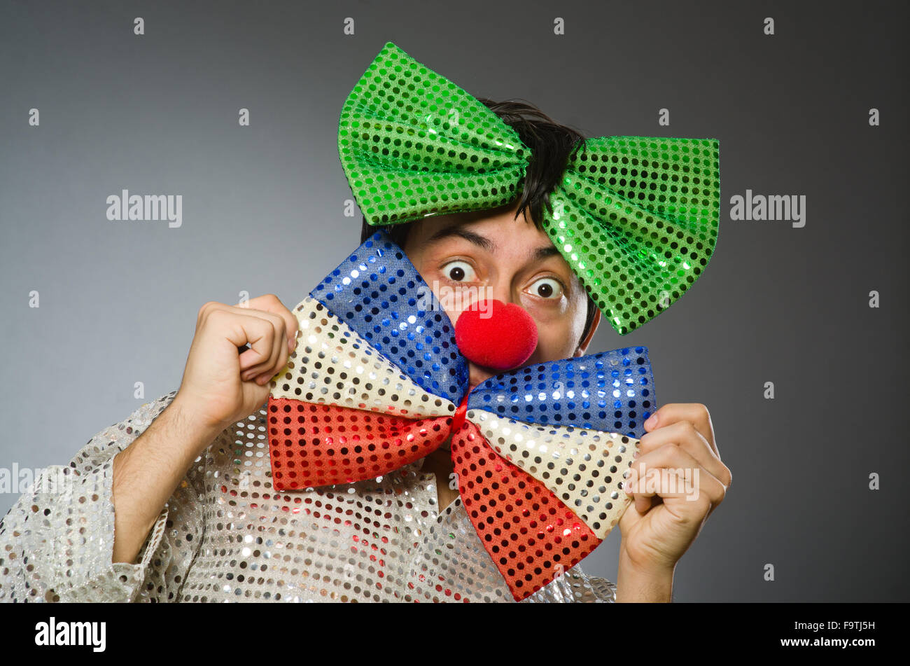 Sad clown red nose hi-res stock photography and images - Alamy