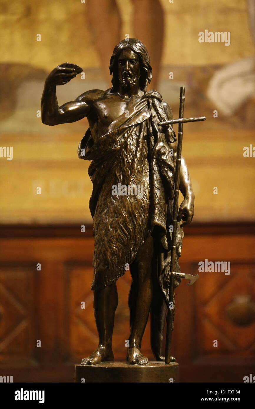 Saint John the Baptist statue in Notre Dame de Lorette's church, Paris
