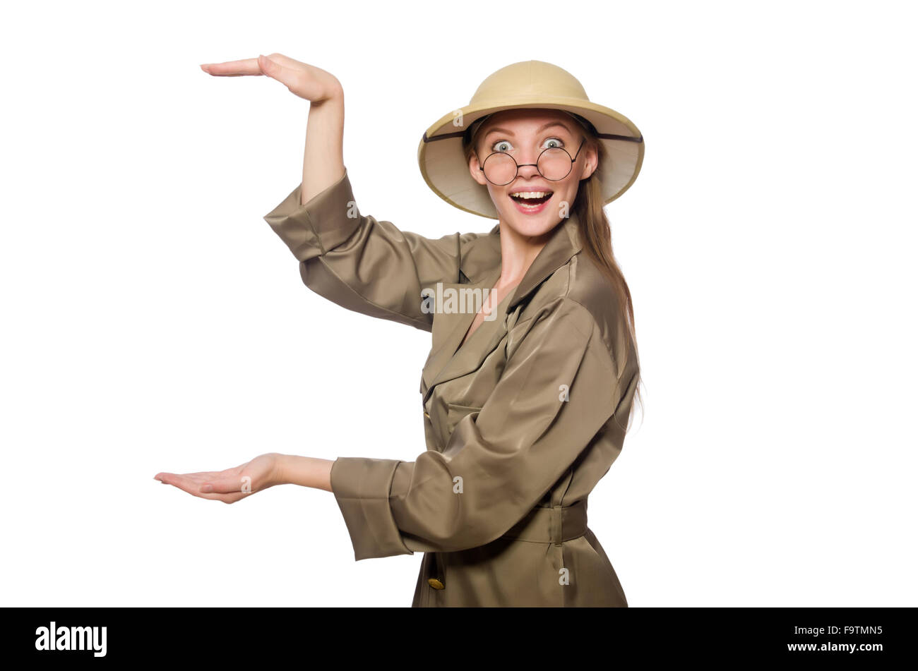 Woman wearing big sun hat hi-res stock photography and images - Alamy