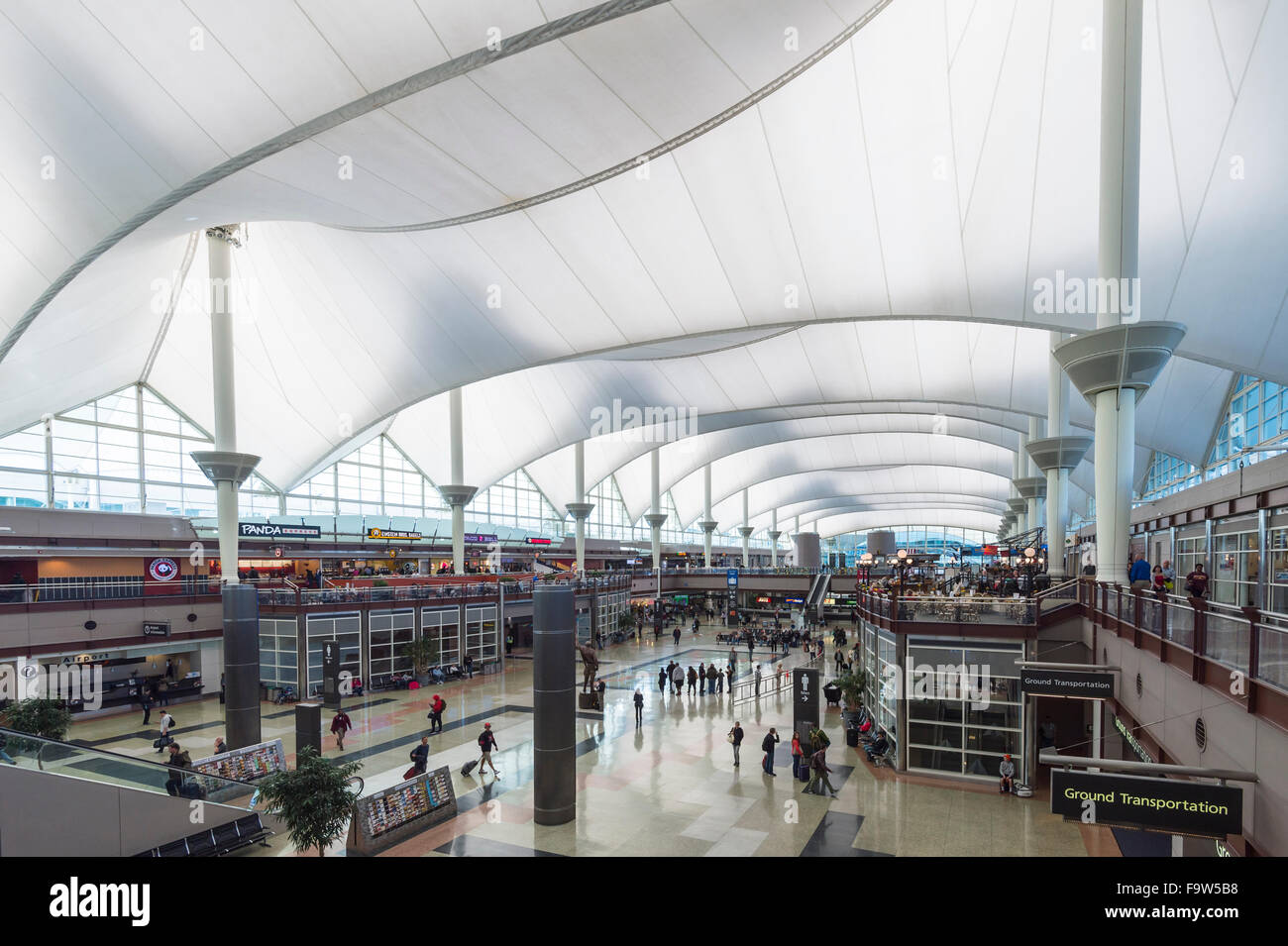 Denver Airport, Colorado USA Stock Photo