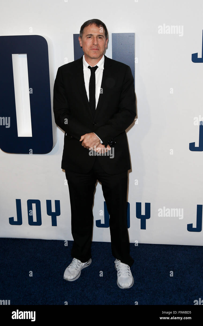 NEW YORK-DEC 13: Director David O. Russell attends the 'Joy' premiere at the Ziegfeld Theatre on December 13, 2015 in New York. Stock Photo