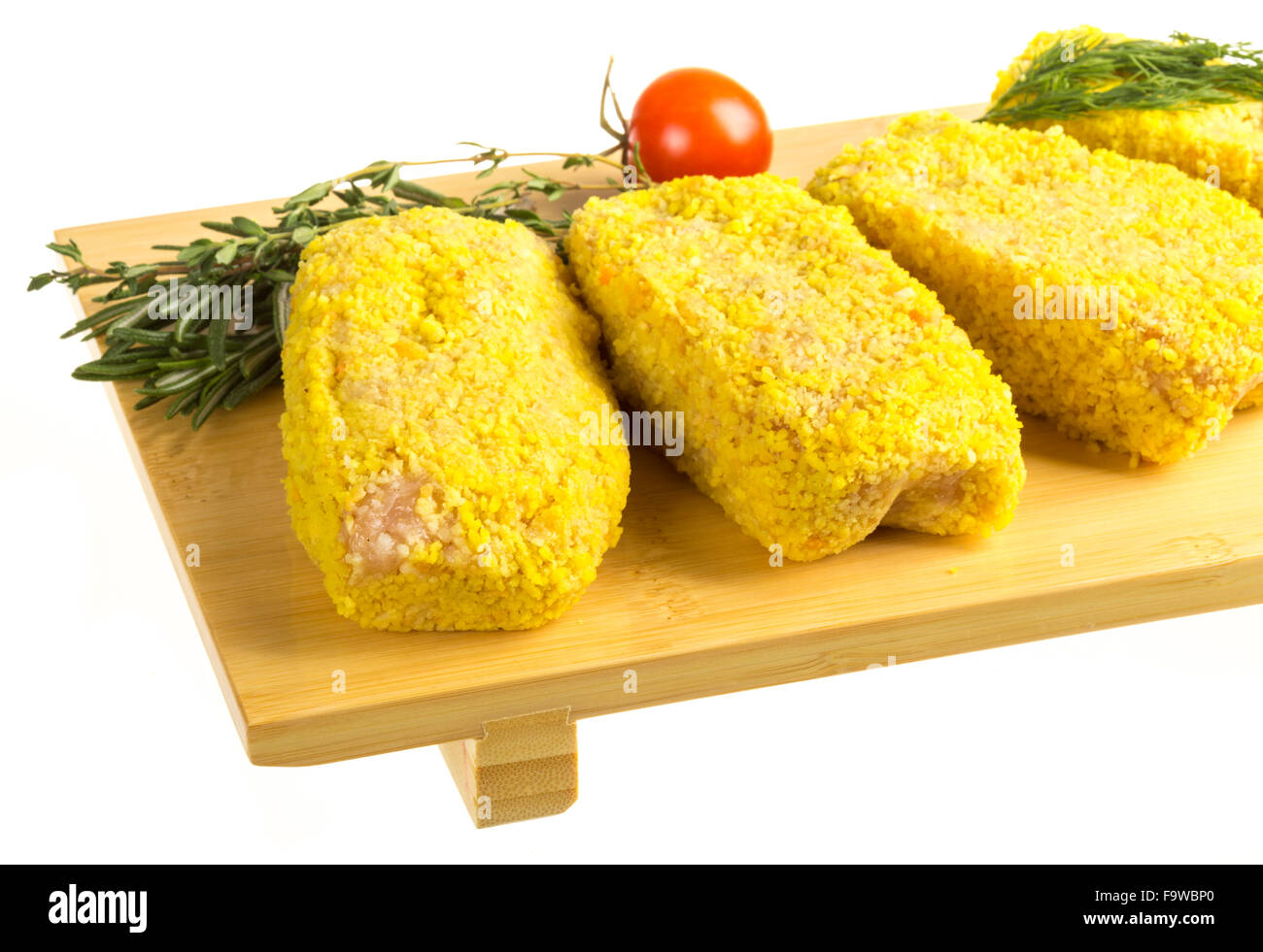 Frozen chicken cutlets Stock Photo Alamy