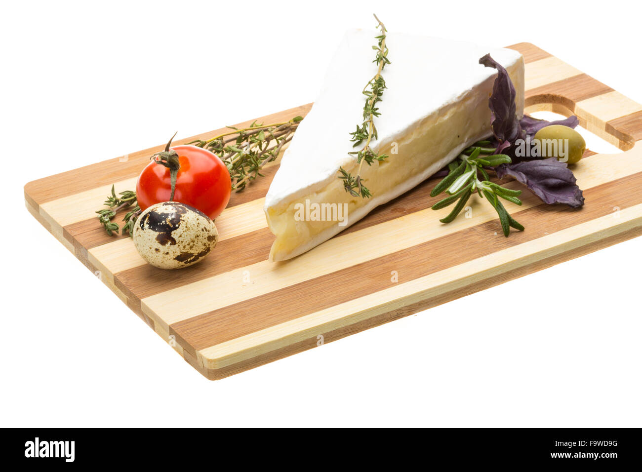 Wedge of Gourmet Brie Cheese Stock Photo Alamy