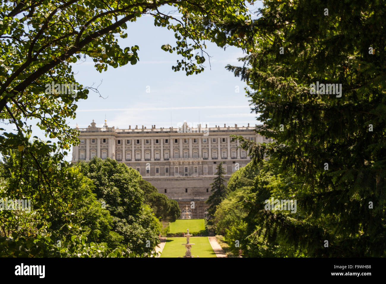 Royal Palace at Madrid Spain - architecture background Stock Photo - Alamy