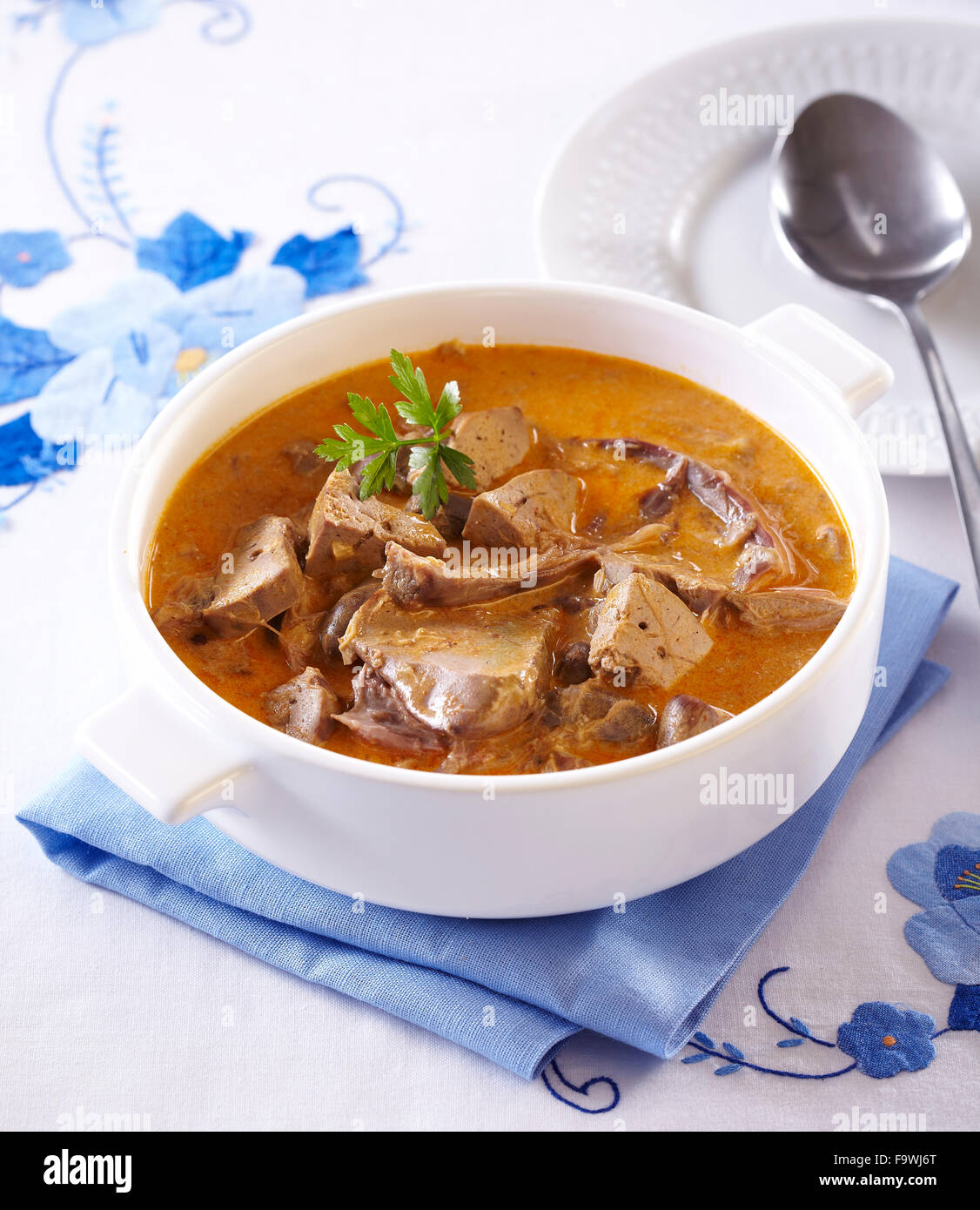Paprika goose giblets Stock Photo Alamy