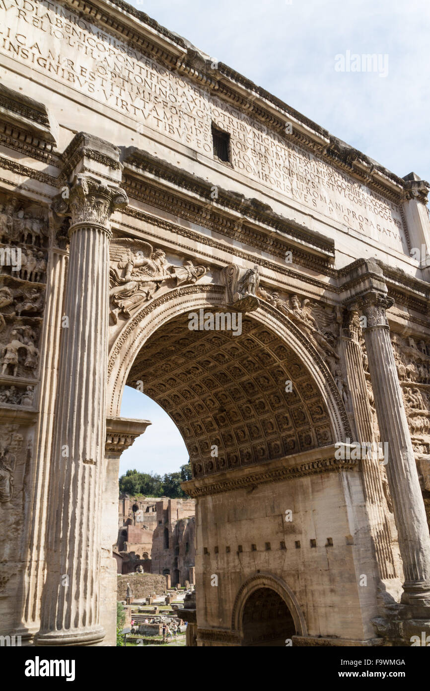 Building ruins and ancient columns in Rome, Italy Stock Photo - Alamy