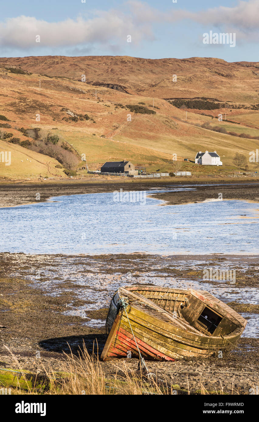 Loch Harport on the Isle of Skye in Scotland Stock Photo