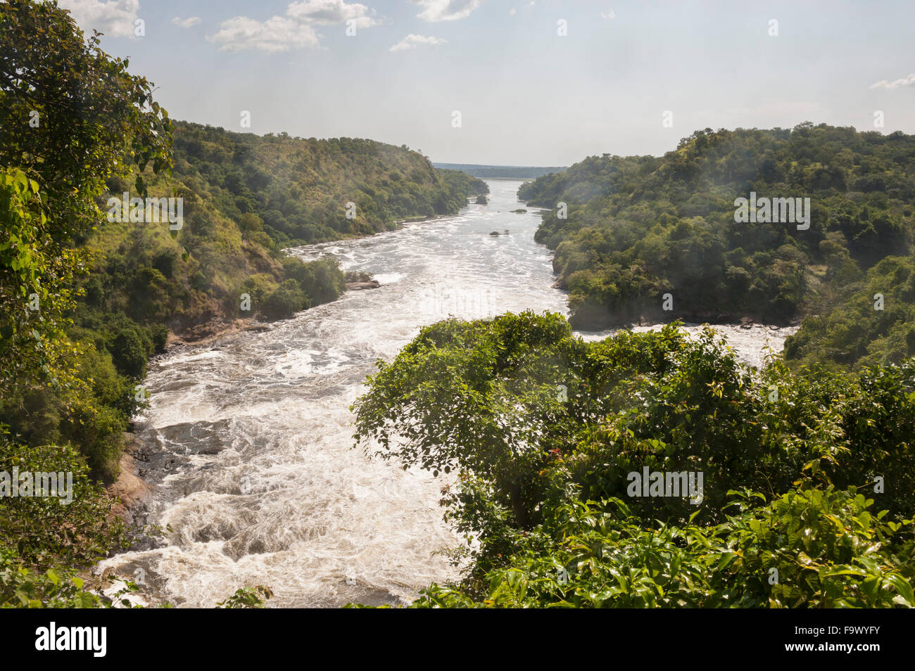 Top of the Falls, Murchison Falls National Park, Uganda Stock Photo