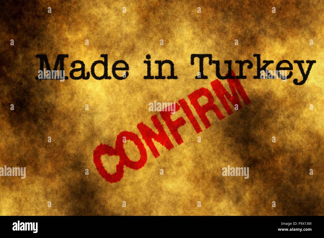 Made In Turkey Grunge Concept Stock Photo Alamy