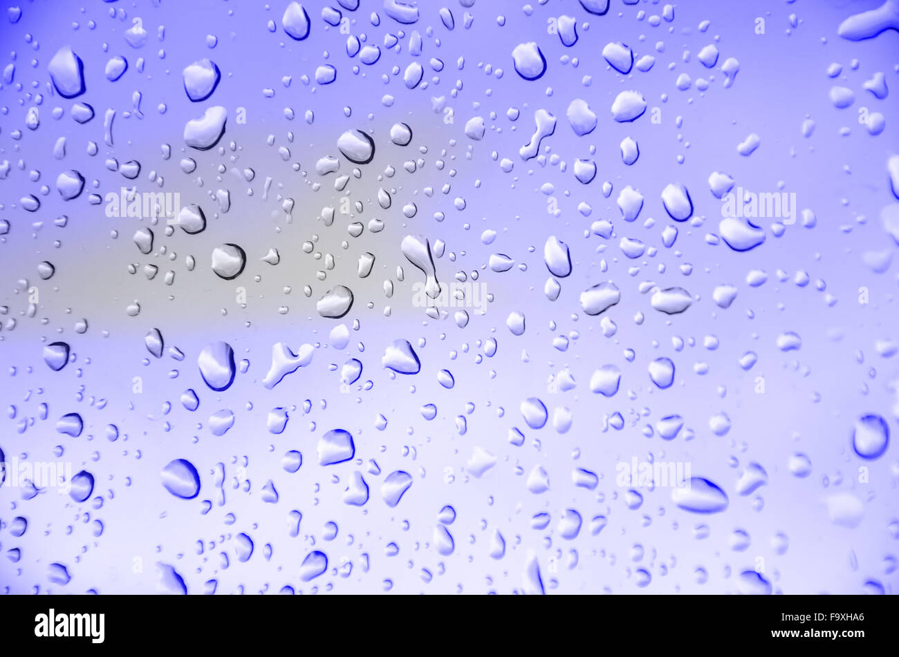 abstract blue background with drop water Stock Photo - Alamy