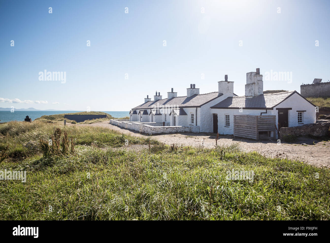 Pilots Cottages Llanddwyn Island Anglesey North Wales Summer