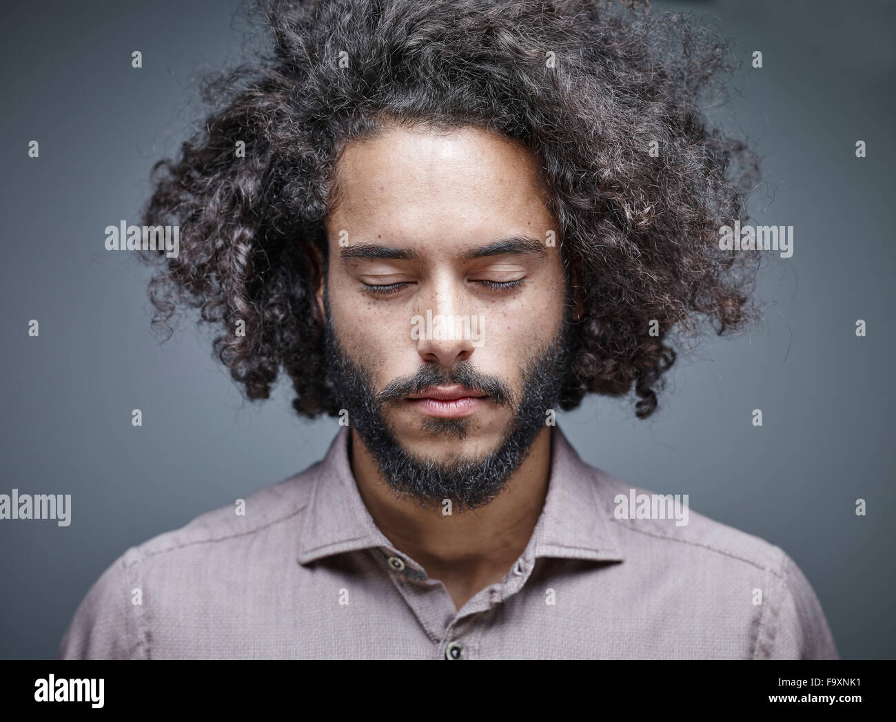 Dark brown hair brown eyes man hi-res stock photography and images - Alamy