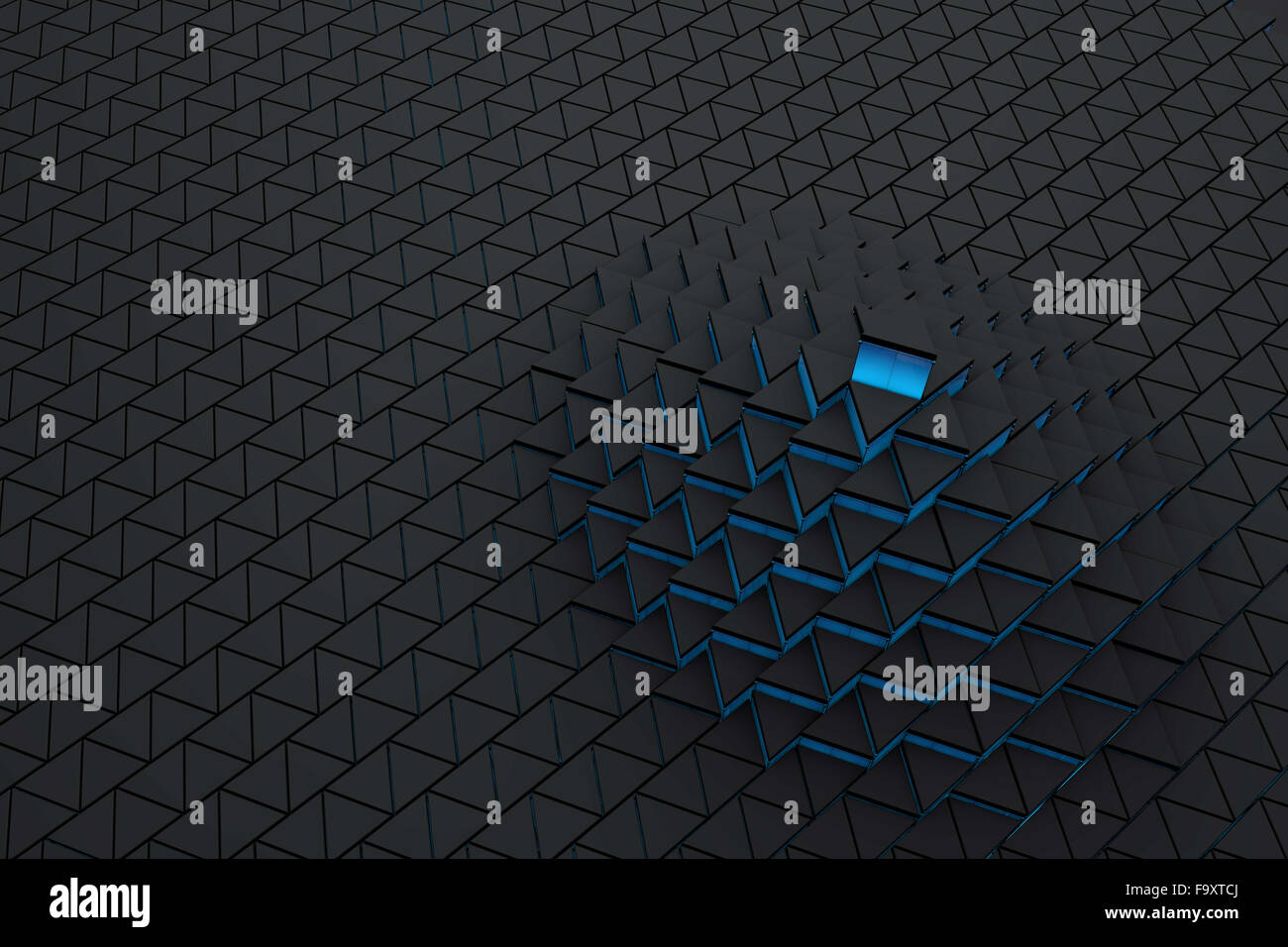 Black and blue triangle background Stock Photo - Alamy