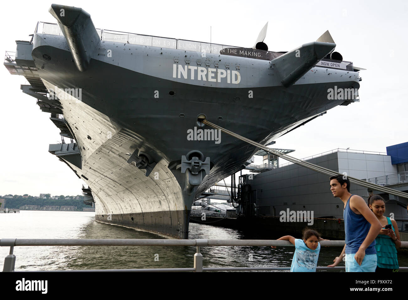 USS Intrepid Sea-Air-Space Museum, Manhattan, New York City, USA Stock Photo