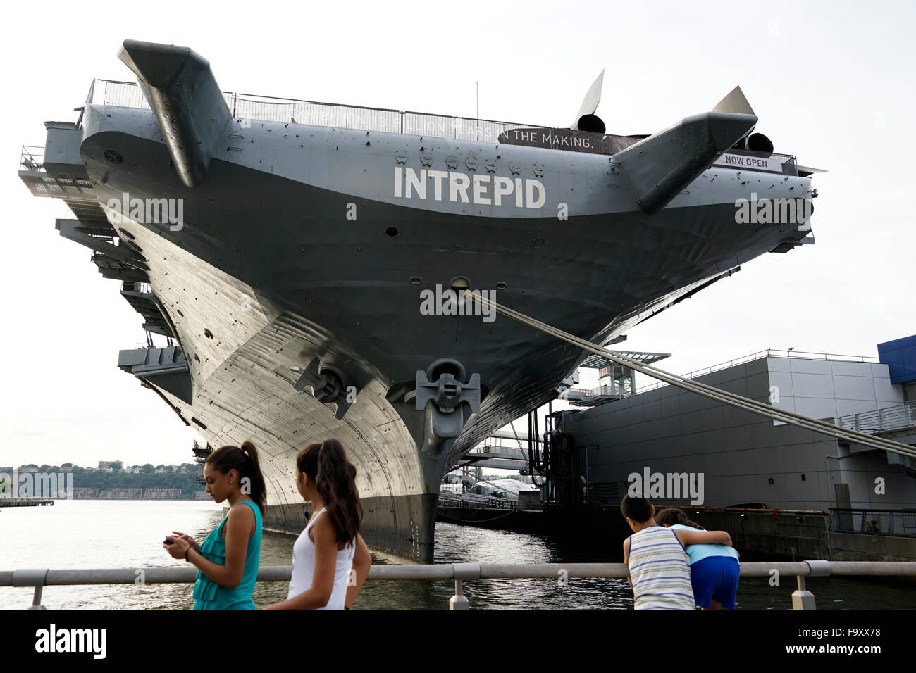 USS Intrepid Sea-Air-Space Museum, Manhattan, New York City, USA Stock Photo