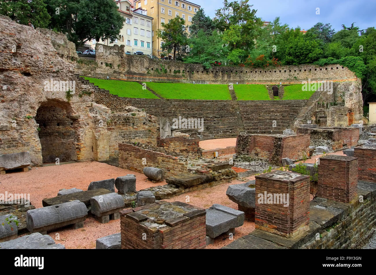 Triest roemisches Theater - Trieste roman theatre 01 Stock Photo