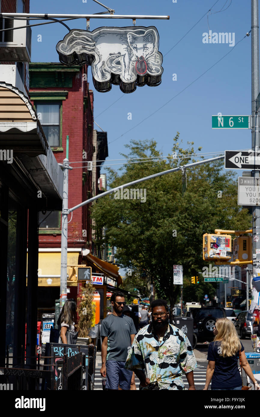 The street scene of Williamsburg,Brooklyn,New York,USA Stock Photo