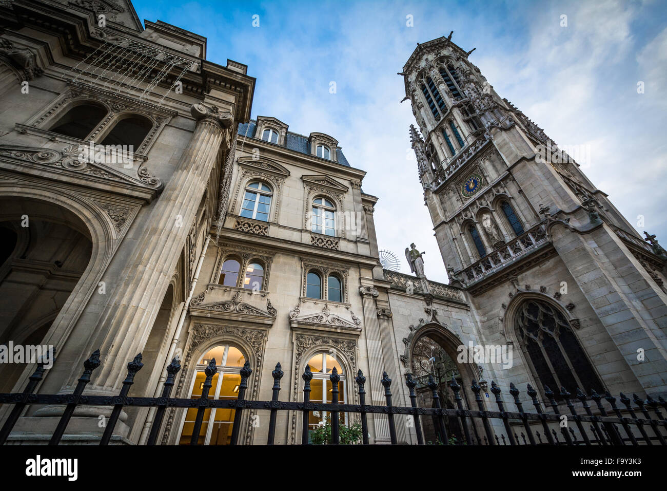 The Church of Saint-Germain-l'Auxerrois, in Paris, France. Stock Photo