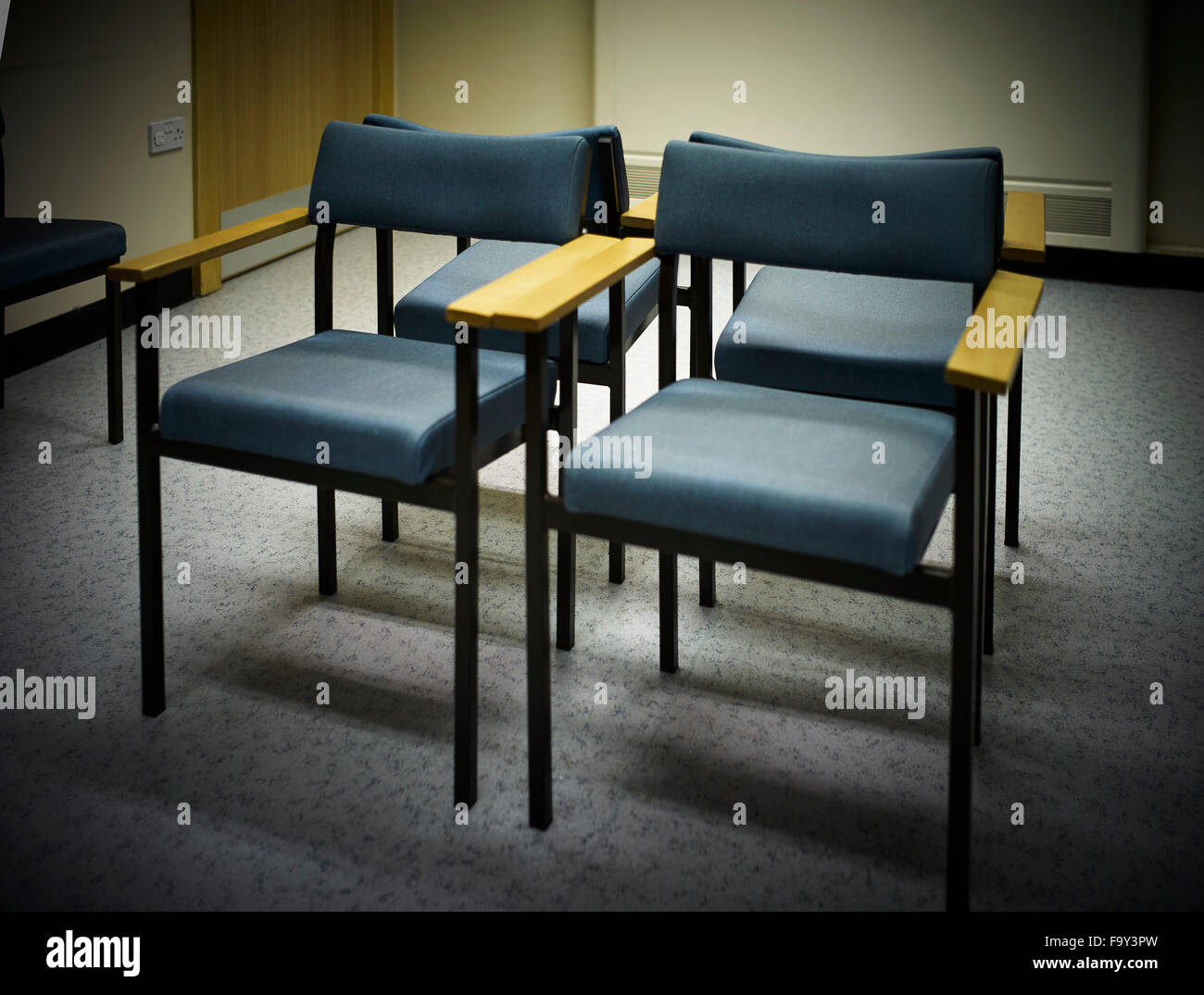 Chairs in Doctors waiting room Stock Photo