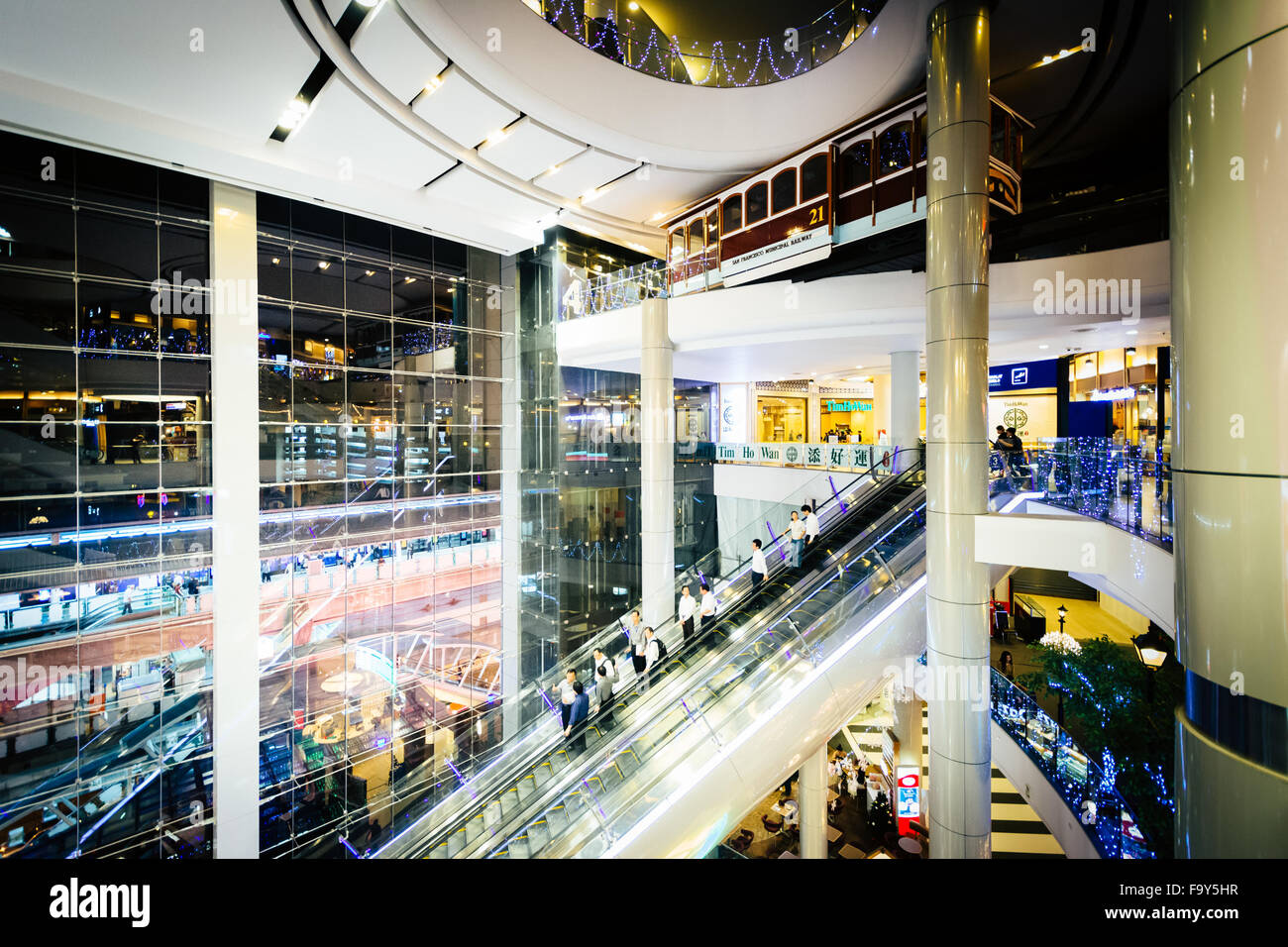Interior of the Terminal 21 mall in Bangkok, Thailand. Stock Photo