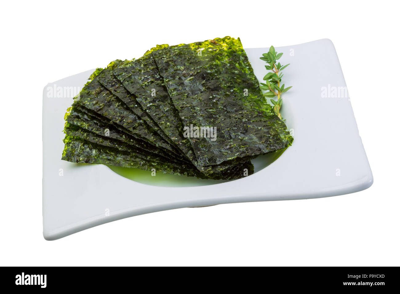 Nori sheets isolated Stock Photo Alamy