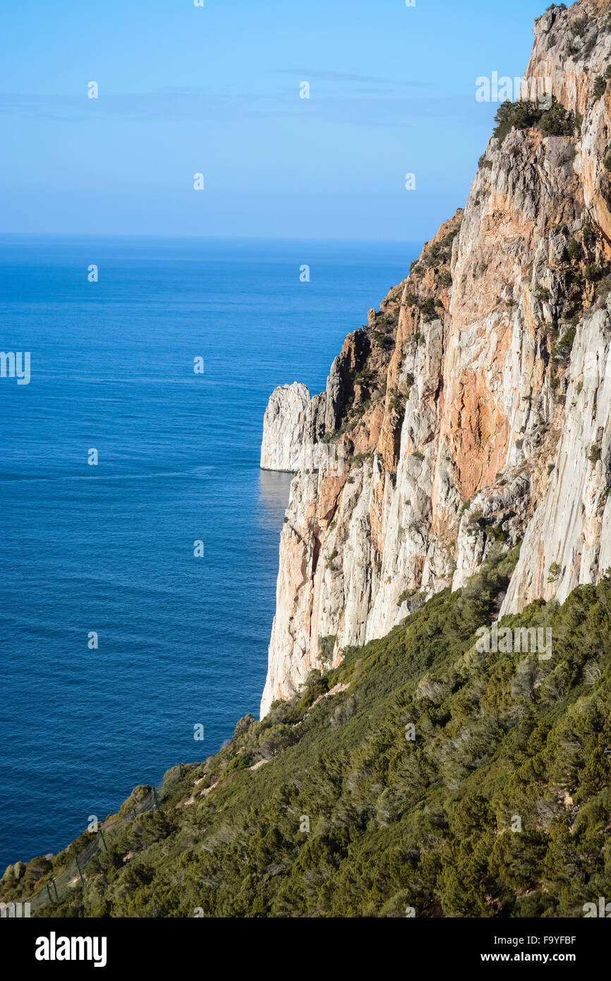 Cliffs in Sardinia Stock Photo