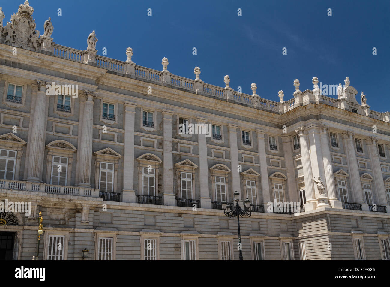 Royal Palace at Madrid Spain - architecture background Stock Photo - Alamy