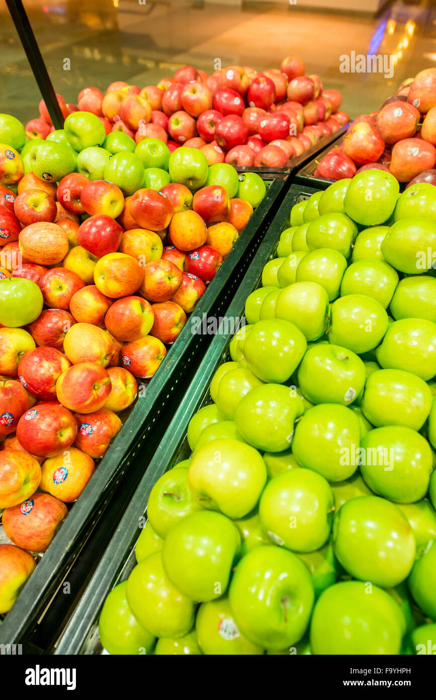 Dubai - JANUARY 7, 2014: Dubai Supermarket Waitrose on January 7 in Dubai, UAE. Dubai Supermarket Waitrose is the largest superm Stock Photo