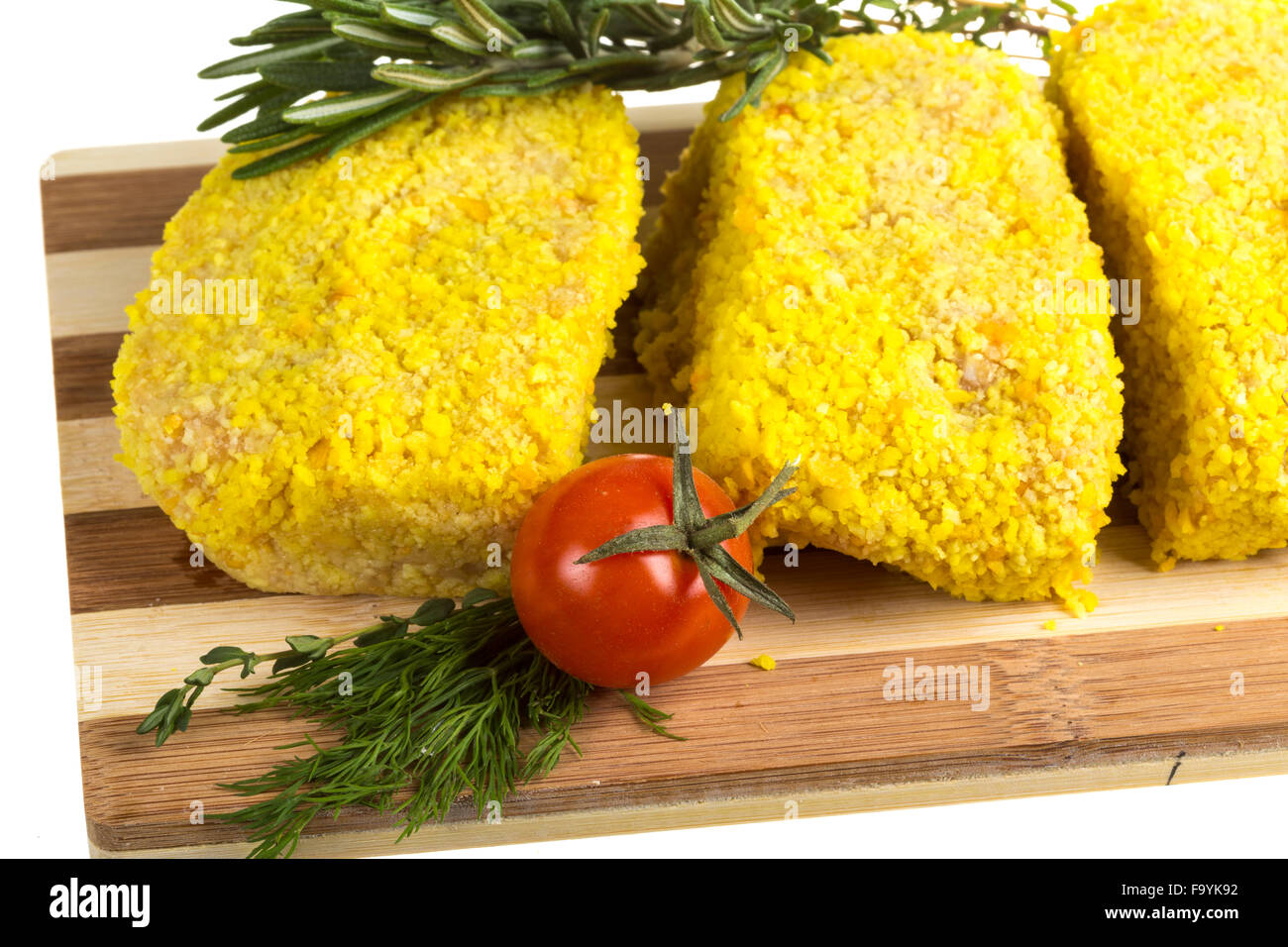 Frozen chicken cutlets Stock Photo Alamy