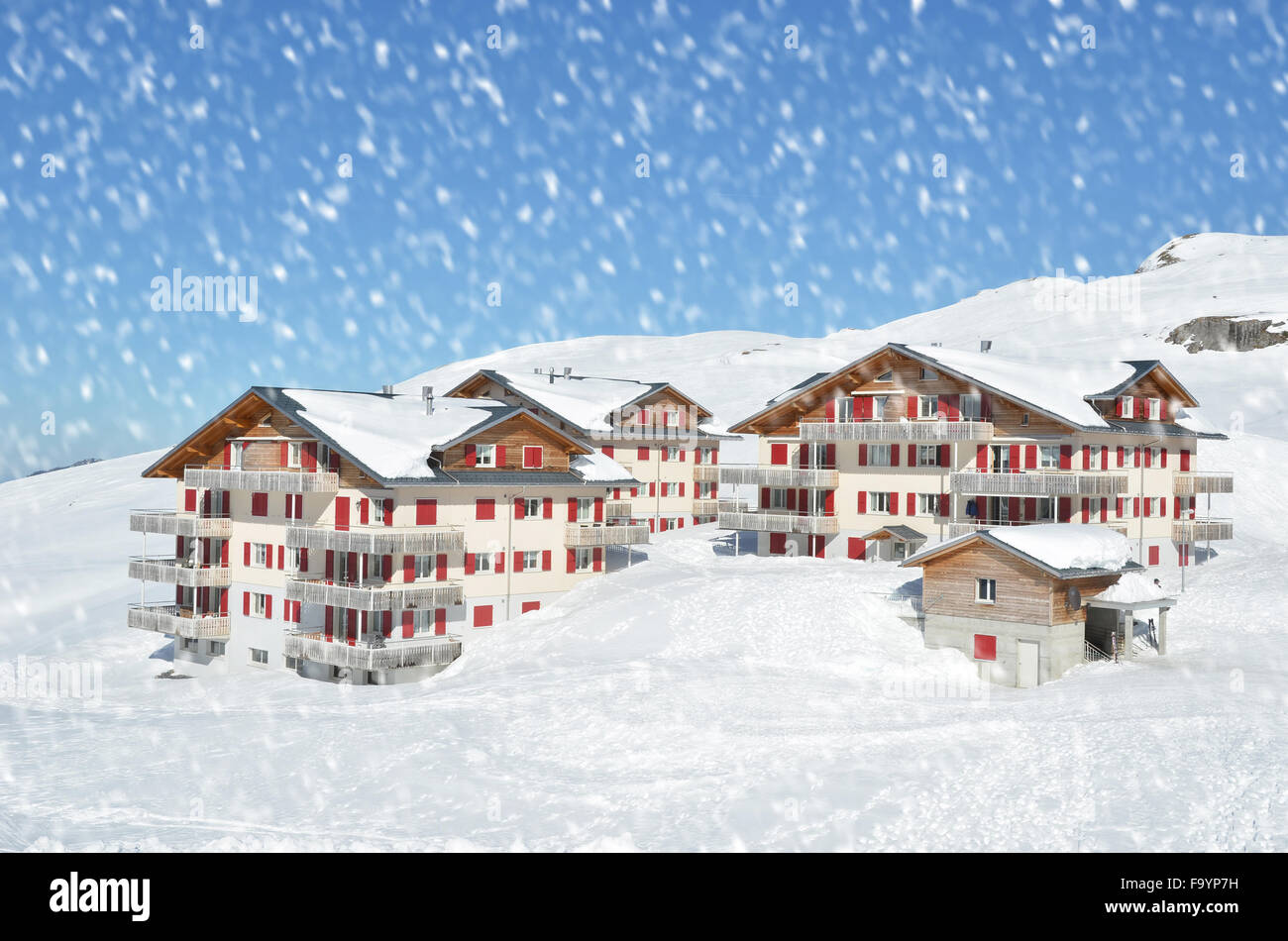 Winter in the Swiss Alps Stock Photo - Alamy