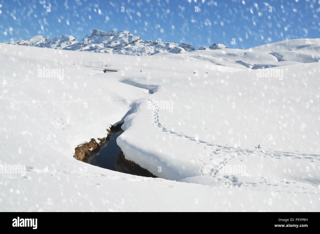 Winter in the Swiss Alps Stock Photo - Alamy