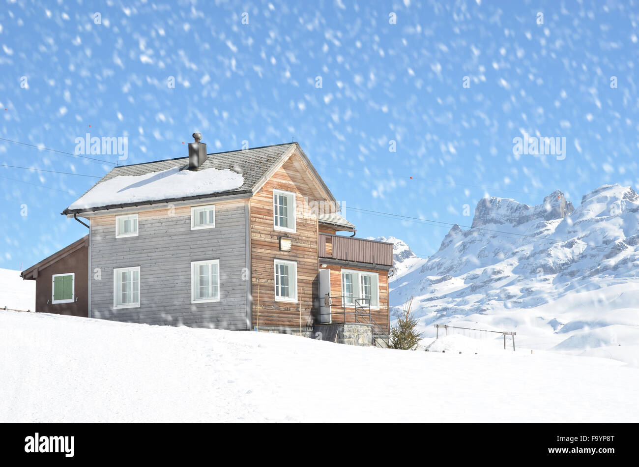 Winter in the Swiss Alps Stock Photo - Alamy